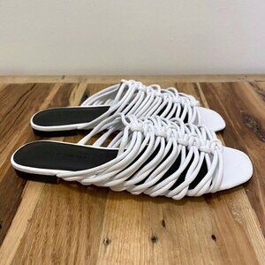 Rebecca Minkoff Maelynn Slide Sandals White 8